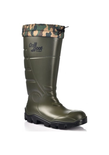 On Boot Src Poliüretan Soğuk Su Geçirmez İş Ve Av Botu Çizmesi Haki