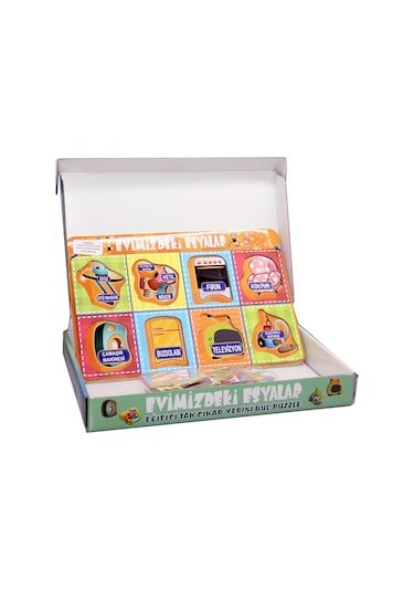 Evimizdeki Eşyalar Tak-Çıkar Eğitici Puzzle