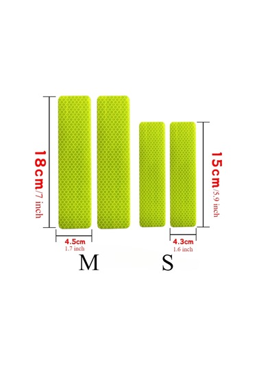 4 Adet Yansıtıcı Şeritler Gece Güvenlik Uyarı Motosiklet