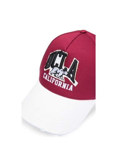 Ucla Dellwood Bordo Baseball Cap Nakışlı Unisex Şapka Bordo