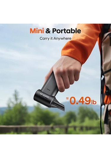 Fochsia Black- Turbo Jet Elektrikli Üfleyici 150.000 Rpm Yüksek Hız Usb Şarjlı 4000mah Pilli 3 Hız Ayarı Abs Gövde Ev Araç Temizliği İçin