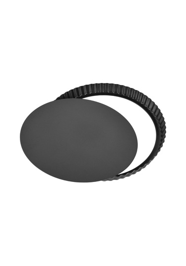 Shineyee 12 İnç Kalın Karbon Çelik Tart Tepsisi Çıkarılabilir Tabanlı Anti Yapışkan Kaplama Pasta, Pizza, Quiche Pişirme İçin Diğer