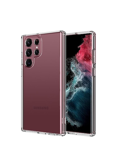 Samsung Galaxy Uyumlu S23 Ultra Kılıf 2mm Anti Shock Silikon