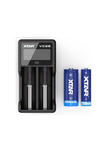Xtar VC2S LCD Ekranlı Pil Şarj Cihazı