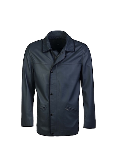 Tamer Tanca Erkek Hakiki Deri Lacivert Deri Mont 1000 034 Erk Derımont Sk23/24 Lacı Tafta Lacivert