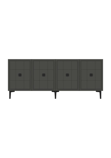 Ka1802a - Yuka Konsol, Tv Sehpası Antrasit 180cm Antrasit / Koyu Gri