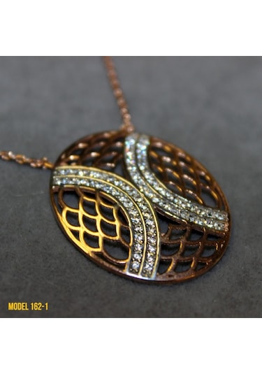 Osmanlı Motif Oval Kolye (407400118)