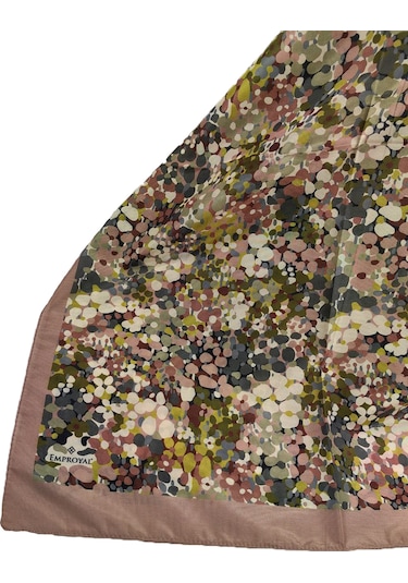 Mim Eşarp Emproyal Proline Benekli Şal 70x185 Cm - Yağ Yeşili