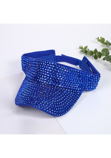 Kadınlar İçin Şık Ve Göz Alıcı Kristalli Güneş Gözlüğü Kapağı Mavi Renkli Tenis Sporu Aksesuarı Mavi