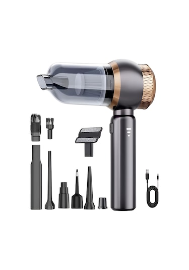 Ahv 8in1 Kablosuz 16000 Pa Araç, Ev, Ofis İçi Mini Süpürge 6000