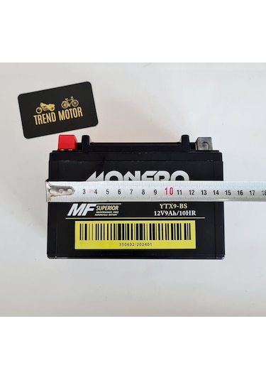 12v 9ah Ytx9-bs Akü Yatık Model - Scooter Atv Motosiklet