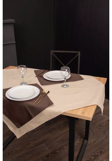 Leohome 4 Adet Servis Peçetesi Seti 160002691 Kahverengi