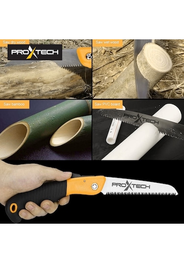 Proxtech Çok Fonksiyonlu Katlanır Emniyetli  El Testeresi Bahçe B 551228204