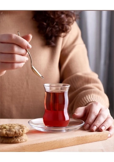 Paşabahçe 42981 Çiftebelli Çay Bardak Beyaz