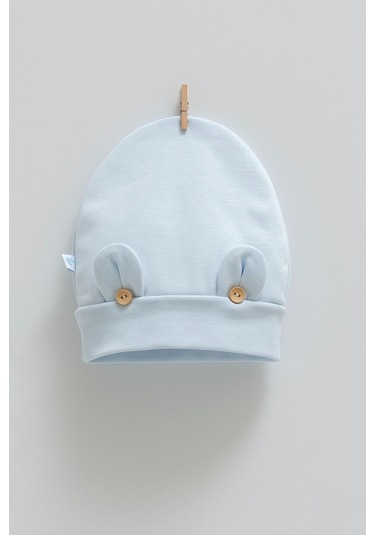 Cute Bear Detaylı Bere Mavi