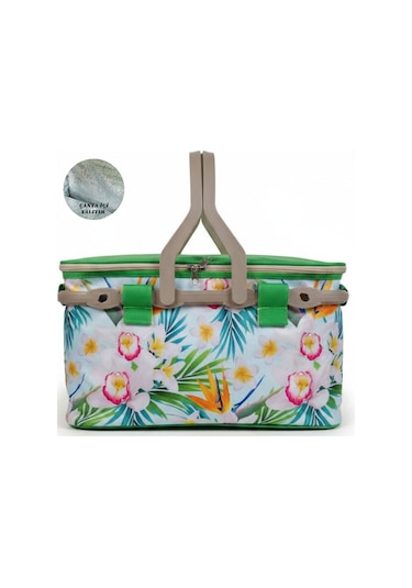 25 Lt Piknik Sepeti 1072 Picnic Bag -326 Karışık/Çok Renkli