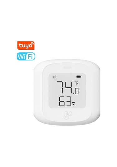 Wifi Akıllı Sıcaklık Nem Sensörü - Otomatik Kontrol, Uyarı Fonksiyonu, Mobil Uygulama İle İzleme, Özel Sahne Ayarları Çok Renkli Çok Renkli