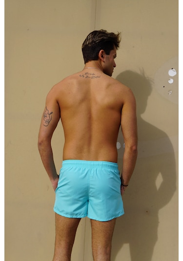 Miami Beach Mint Kısa Boy Erkek Deniz Ve Havuz Şortu Açık Mint