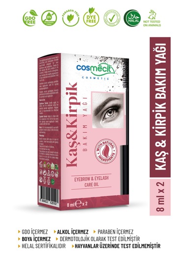 Kaş & Kirpik Bakım Yağı 8 Ml+8 Ml