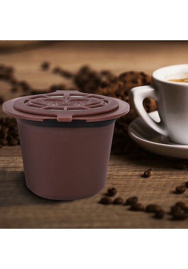 Dofolink Nespresso Makinesi İçin Yeniden Kullanılabilir Kahve Filtresi - 3 Adet Siyah Set Güvenli Pp Malzeme Siyah