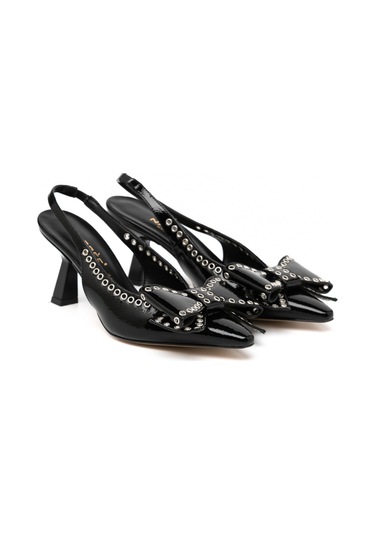 Topuklu/ Stiletto Kadın 3063041 O Nacree Naplack Nero Silver Nero Silver