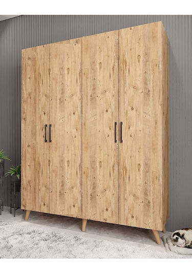 Sedef Portmanto Vestiyer Ayakkabılık Çam 160 Cm - Ücretsiz Kurulu