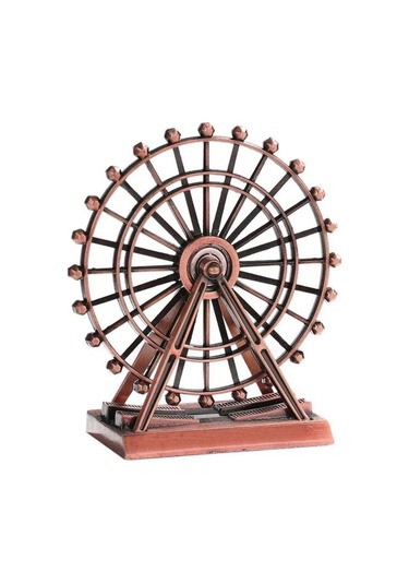 Vintage Metal İngiltere London Eye Biblo Antik Bakır 15 Cm
