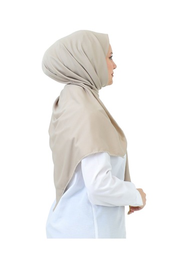 Şal Zarif Başörtüsü Eşarp Tesettür Giyim Uzun Abiyelik Açık Vizon