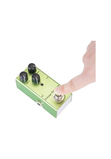Novahub Alüminyum Gitar Overdrive Pedalı Vintage True Bypass 9.1x3.2cm Yeşil