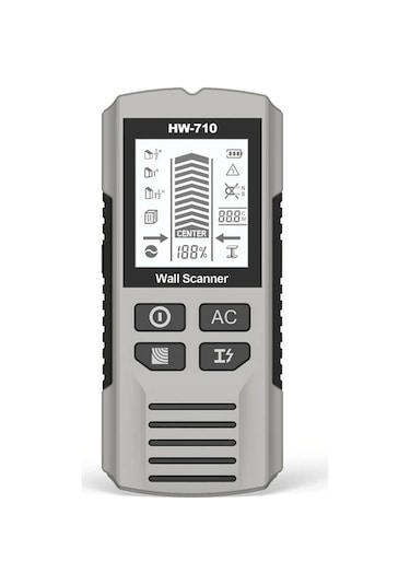 Willowhaven Anjkflur Duvar Metal Dedektörü Gri Lcd Ekranlı Pil İle Çalışan Ahşap Metal Tarayıcı