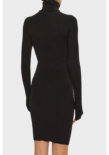 Calvin Klein Bayan Elbise J20j224150 Beh Siyah Siyah