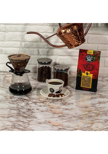 Oze Colombian Supremo Filtre Kahve 250 G Makine Kağıt Filtre - Metal Filtre