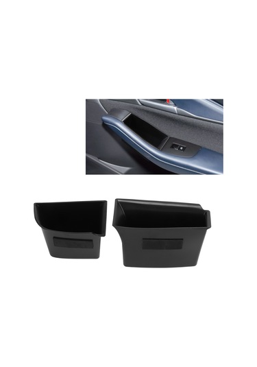 Wezone Mazda 3 2019-2021 Ve Cx-30 2020-2021 İçin Abs + Kauçuk Araç Kapı Depolama Kutusu, Tutamak Ve Dekorasyon 2 Adet