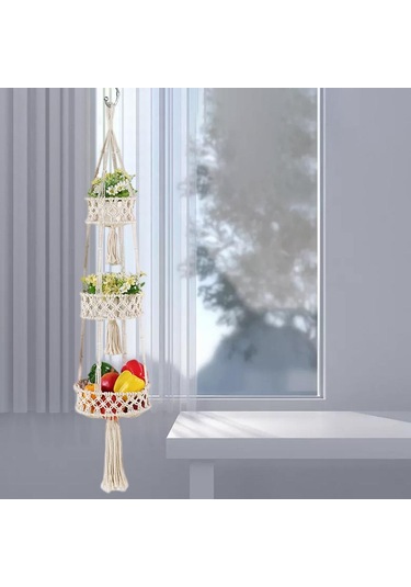 Suntek Mutfak Halatı Dokuma Duvar Saklama Sepetleri Için 3