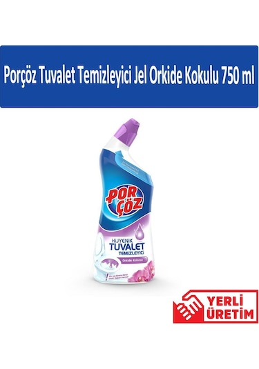 Porçöz Jel Orkide Kokulu Tuvalet Temizleyici 4 x 750 ML