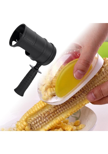 Suntek Güç Matkabı Mısır Soyucu Için Saplı Kuru Harmanı 7 Siyah Diğer