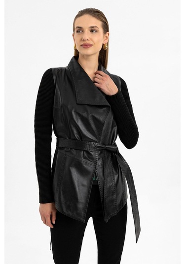 Siyah Zoe Kadın Hakiki Deri Kaban-siyah Siyah