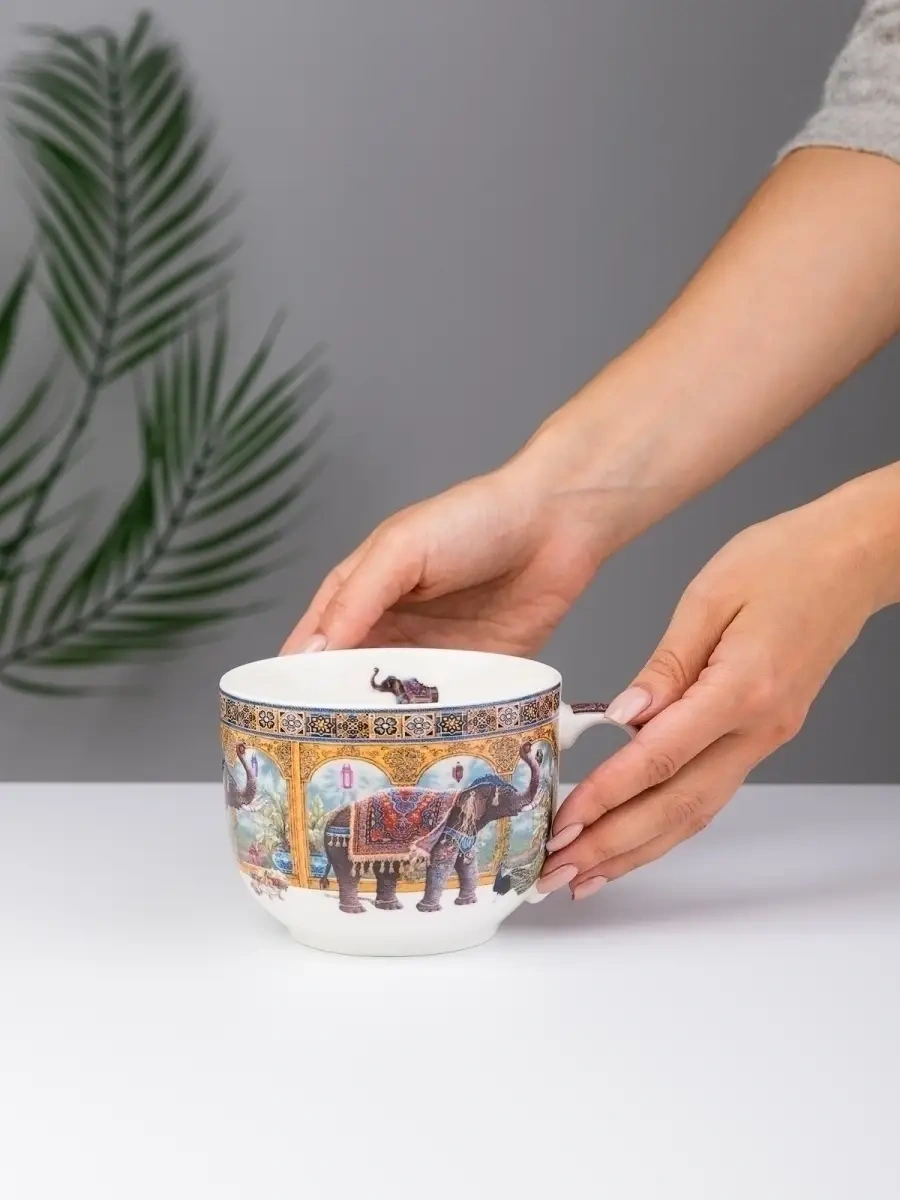 Gift'n'home Çay Ve Çorba İçin Büyük Kupa Harika Bir Hediye. 37861305 Kahverengi