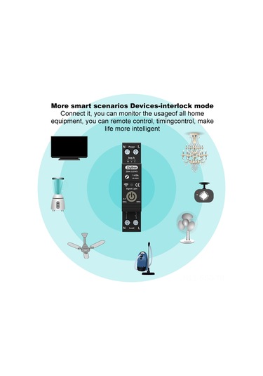 Springsun Zigbee Akıllı Korumalı Anahtar - Uzakdan Kontrol, Ses Komutları Ve Telefon Uygulaması İle Bağlanabilir Siyah Devre Kesici Siyah