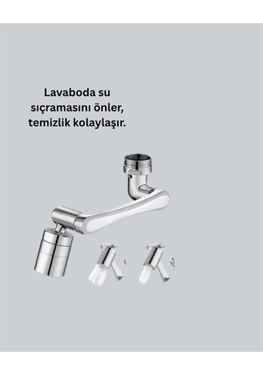 Bfs 180 Dönebilen Robotik Kollu Musluk Başlığı 2 Modlu Su Akışı Ve Kolay Montaj Çok Renkli