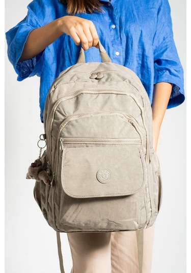 Ultra Hafif Çok Cepli Su Geçirmez Okul Çantası Laptop, Notebook, Okul, Spor, Seyahat Vizon 571-2a-1 Vizon