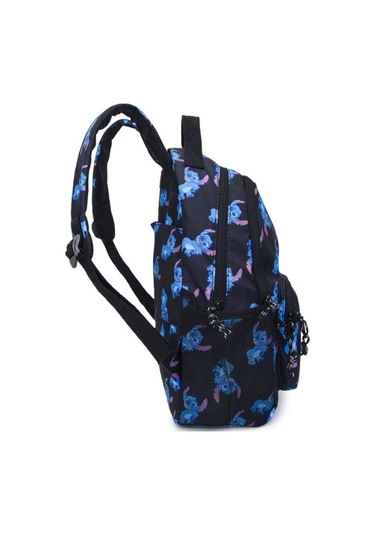 Lixiaqu01 Black Disneycartoon Stitch Moda Çok Yönlü Büyük Siyah - Mavi