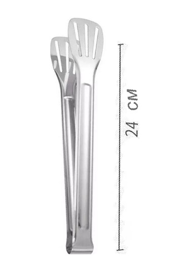Mutfak Maşası Izgara Ve Barbekü Spatulası 24 Cm. 239687695 Gri