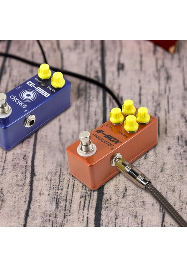 Suofeng Elektro Gitar Efekt Pedalı - Çinko Alaşım, Portakal Renk, Kazanç/tiz/bas/ses Kontrollü