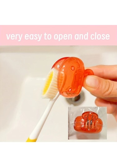 Willowhaven 6lı Renkli Taşınabilir Diş Fırçası Kılıfı Kokusuz Toz Geçirmez Seyahat Kabı