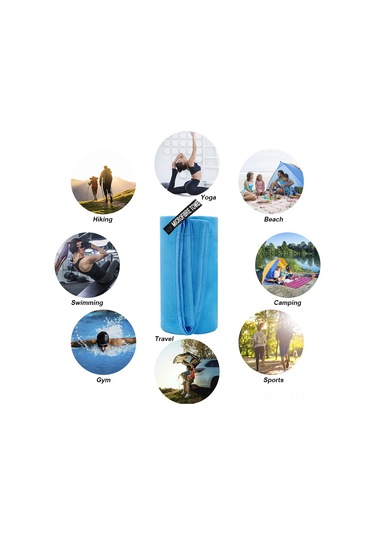 Konesam Mikrofiber Spor Havlu - Hızlı Kuruyan, İki Yönlü Kadife, Spor Ve Yürüyüş İçin Uygun, Mor, Silindirik Çantalı, 40x80 Cm Mor