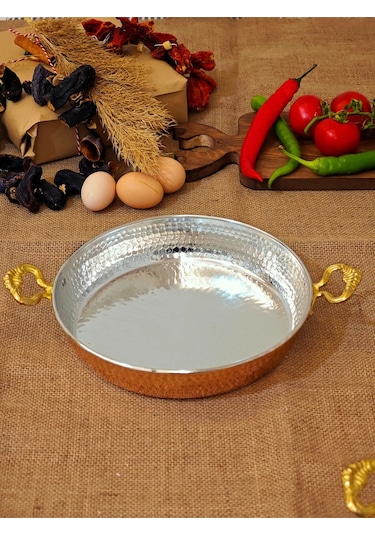 Moda Bakır Bakır Yumurta Tava 27 Cm Diğer