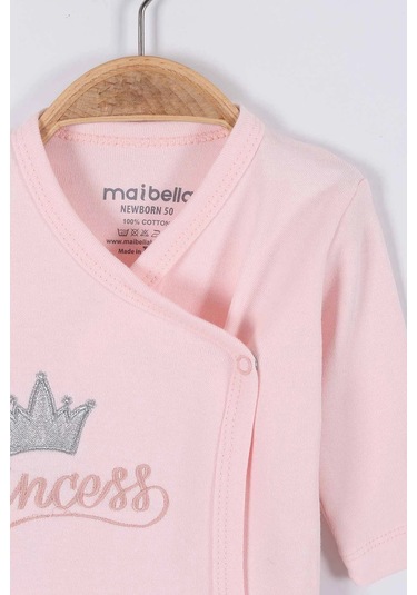 Prenses Desenli Müslin Kız Bebek Hastane Çıkışı Bebek Kıyafetleri Yenidoğan Hastane Çıkış Seti 5 Li Pudra