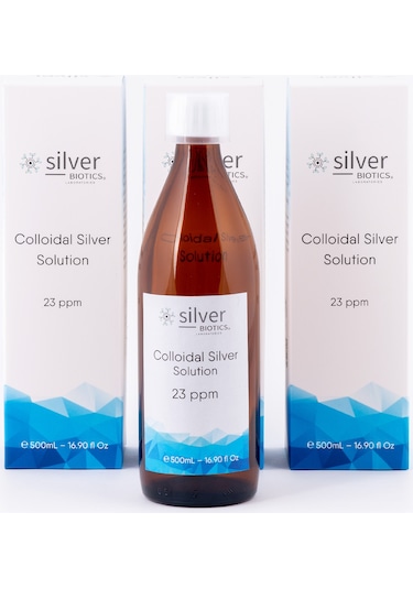 Gümüş Suyu 23Ppm 500Ml 3Lü Set Cam Hydrasense Kolloidal