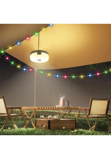 Willowhaven Outdoor Su Geceirmez Taşınabilir Katlanabilir String Işık Warm White 42ft 8 Aydınlatma Modu